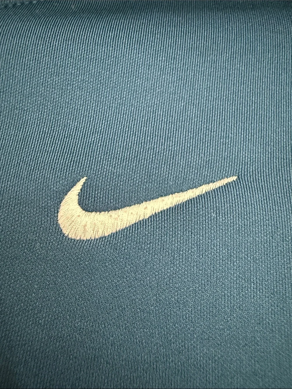 Nike Woman’s Dark Teal Blue Pullover Hoodie with White Swoosh Size XSmall